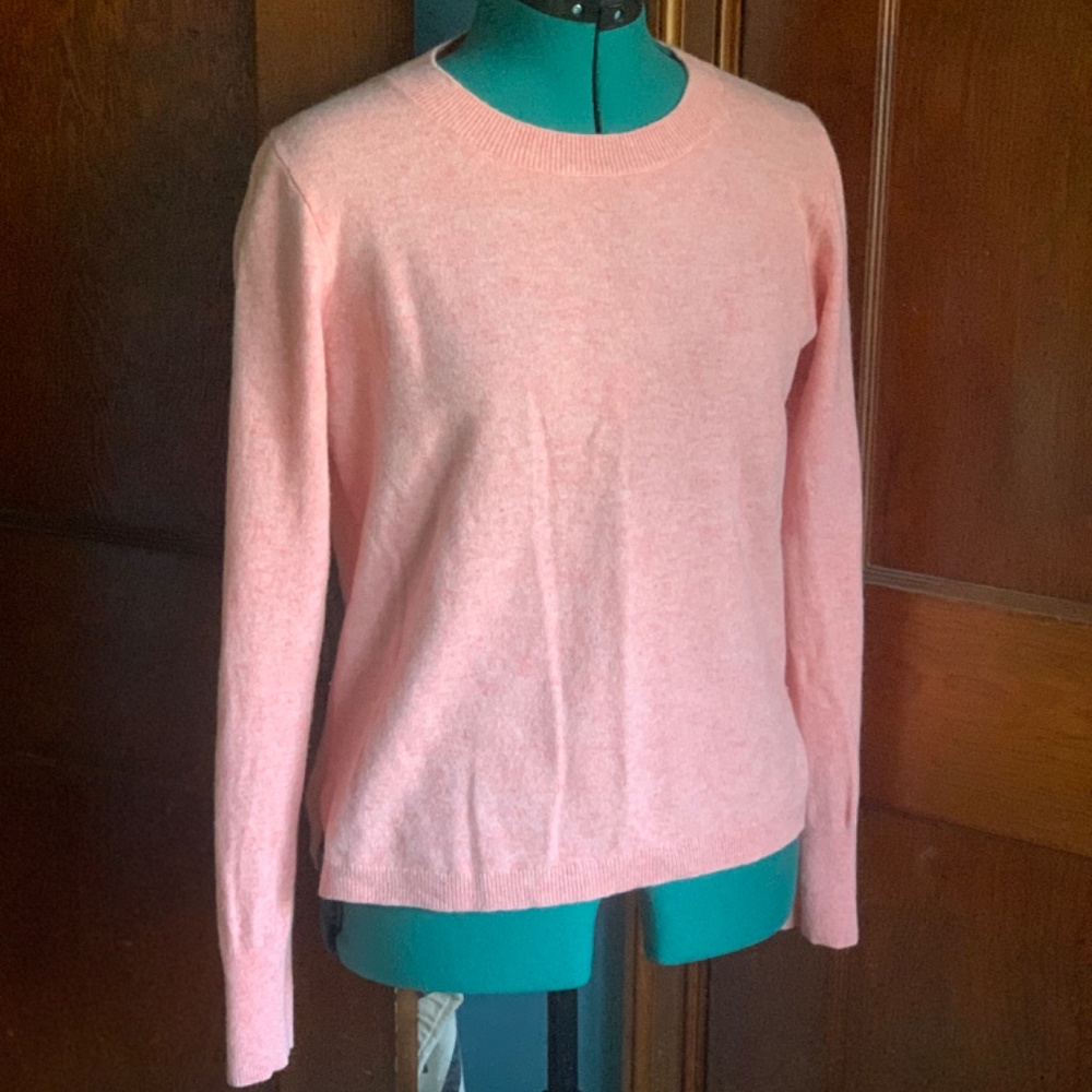 J Crew Everyday Cashmere Women's Crewneck Sweater, Pink - Picture 2 of 9